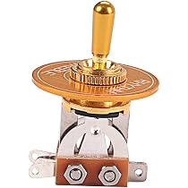 2x 3-Wege-Kippschalter Für E-Gitarre Les Paul – Goldfarben, 4-Pin, Metall/Kunststoff
