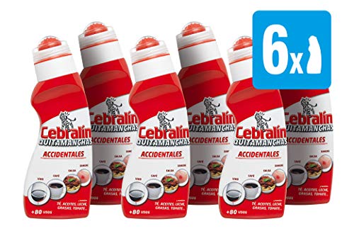 Cebralín - Quitamanchas Accidentales - Pack de 6 envases de 150 ml - Total: 900 ml