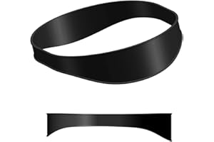 LONIMIA Cinta de corte de pelo de silicona curvada,Plantilla de afeitar y corte de pelo, plantilla de afeitar para cortes de pelo caseros DIY (negro)