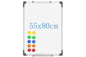 ‎S SIENOC S SIENOC Whiteboard Magnetwand mit Alurahmen Magnetisch Whiteboard und Magnettafel Wei? lackiert