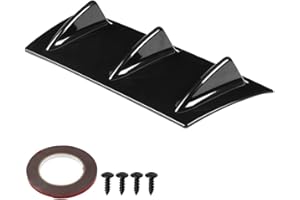 Qiilu Diffusore Pinna di Squalo, Spoiler Universale Paraurti Posteriore Auto Telaio Spoiler Pinna di Squalo Diffusore Labbro(S) Adatto per diffusore paraurti Posteriore Audi 8v