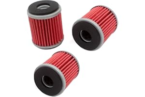 HURI 3x Ölfilter für WR 125 X (2009-2013), YZF-R 125 (2008-2013) # Hiflo HF141 / K&N KN141 / MF MF141