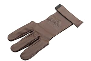 ‎ELTORO elToro Traditioneller Schießhandschuh Tradition (Braun) Bogenschießen (L)