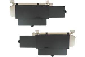 Wanpool Sonnenblende für Auto, blendfrei, für Vordersitz, Fahrer und Beifahrer, 2 Stück (Schwarz)