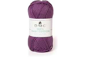 DMC - 100% Baby Cotton - Filato da maglia, studiato per la realizzazione di corredini da neonato | Morbido e piacevole da lavorare | Gomitolo da 50 g - 106 m | disponibile in 27 colori