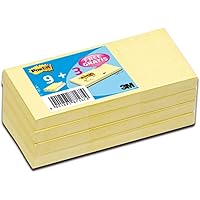 Post-it Notes Promotion 653Y12 – Selbstklebende Haftnotizzettel in 38 x 51 mm – 12 Notizblöcke rechteckig à 100 Blatt in…