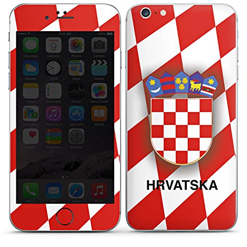 Apple iPhone 6s Plus Case Skin Sticker aus Vinyl-Folie Aufkleber Kroatien EM Trikot Fußball Europameisterschaft