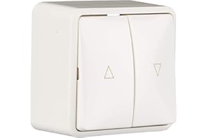 Gira 015813 - Pulsador para persianas, Color Blanco