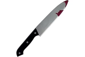 Messer mit Blut-Effekt – Ideal für Halloween-Kostüme & Fasching, Scream-Stil Plastikmesser, Perfekt für Karneval & Halloween-Partys, Langlebig & sicher für Kinder, Spielzeug-Waffe.