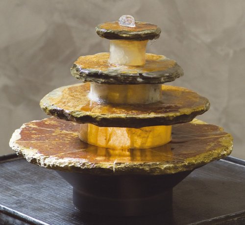 Seliger Schieferbrunnen Ardo, Mehrfarbig, 19 x Ø 22 cm - 2