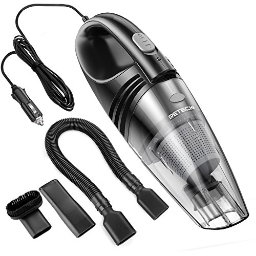 Preisvergleich Produktbild Auto Staubsauger RETECK DC 12V 3.6Kpa Tragbare Nass und Trockensauger Handstaubsauger mit HEPA Filter 14FT Netzkabel - Schwarz