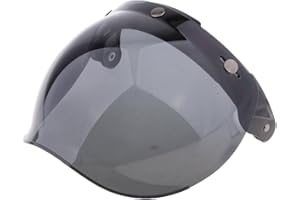 Dolity Visière de Casque de Moto Design Flip-Up 3-Snap Bouclier Anti-buée Anti-UV Protection Visage Bubble Wind Shield Visor Moto - 7, Taille Unique