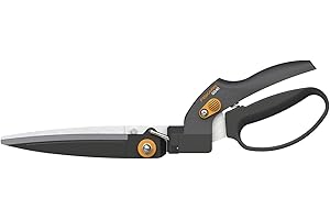 Fiskars 1023632 GS40 Cisaille à gazon, Orange/Gris