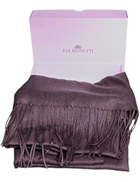 FIA MONETTI Damen Schal Kaschmir - 170 x 66 cm - im zeitlosen Design - ein ideales Accessoire passend zu jedem...