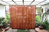 HIPPO Outdoor Curtains - Brown Colour - Full Size (2 Nos. x 4.0 Ft W x 7.5 Ft L) RS.1099 (39.00% Off) - Amazon