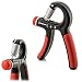 Produktbild einstellbare Fingerhantel mit ergonomischem Handgriff, Handtrainer, Unterarmtrainer, Handexpander, Handmuskeltrainer für Hand- und Unterarm-Training | Stärke von 10 - 40 kg in Schwarz | Rot