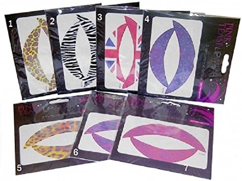 Pink Tease Lip Wear Lip Tattoo's x 5 (Random Picked) (3 Wraps Per Pack)