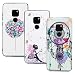 Produktbild ToneSun Hülle für Huawei Mate 20, 3X Gemalt Handyhülle Case, Silikon Schale Schutzhülle Handytasche Crystal Clear Durchsichtig Cover in Ballon + Schmetterlingsfee + Farbe Windspiele