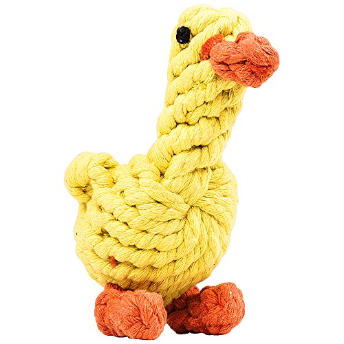 Dog-Toys-oneisall-Pet-Cotton-Chew-Rope-Toy-Dental-Teaser-Teeth-Cleanning-for-Small-Dog-Puppy-Biting-Duck