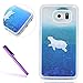 Produktbild Samsung Galaxy S7 Hülle,Samsung Galaxy S7 Case,Galaxy S7 Hülle,EMAXELERS 3D Kreative Silber Blau Liquid Fließen Flüssig Transparent Bling Hart PC Hardcase Hüllen Case Cute Rosa Herz Löwenzahn Tier Blumen Muster Serie Dynamisch Treibsand Flüssige Fließend Glitzer Shiny Glanz Sparkle Clear Hart Plastik Tasche Kristall Handytasche Hülle Etui Case Cover Für Samsung Galaxy S7,Blue Liquid-Polar Bear