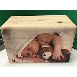 CREATIVA DIGITAL Caja DE Madera Personalizada con TU Foto 30X20X14 (30x20, 14)
