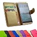Produktbild ikracase 2 in 1 set Cubot Manito Smartphone - Handyhülle Handy Tasche Slide Kleber Schutz Case Cover Etui Schutzhülle Handytasche Book Style + Touch PEN in Gold Farbe