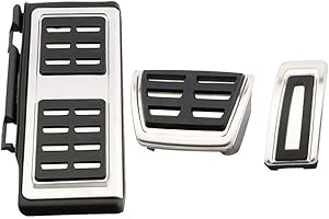 ZHUODINGSEN PéDale De Frein Et D'AccéLéRateur De Voiture En Alliage D'Aluminium ModifiéE,Compatible avec GOLF 7 MK7 Octavia A7 (LHD),Automatique, Ensemble Complet, Avec Version De Repos