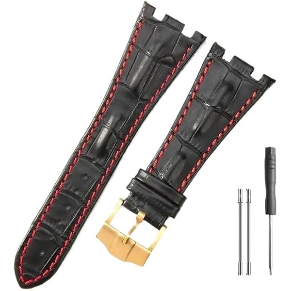 Cinturino In Pelle Di Vacchetta Per Audemars Piguet Royal Oak Offshore, 26 Mm, Con Fibbia Ad Ardiglione, Compatibile AP15400 26331 15500 15703, Strumenti Inclusi