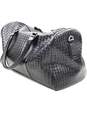 Weekender Tasche für Damen und Herren von BEN HAYLEN, Kunstleder Shopper, Handtasche schwarz, als Reisegepäck,...
