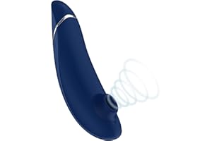 Womanizer Premium 1 Auflege-Vibrator für Sie - Smart Sex-Toy - Klitoris-Sauger - Intim-Stimulator 12 Intensitätsstufen (Blueb