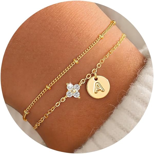TINGN Gouden armband voor dames en meisjes, 18 karaat goud vergulde knooparmband met letters, gepersonaliseerde harthanger, liefdesknoop, armbanden, bruidsmeisje, cadeau voor vrouwen, vriendin TINGN Gouden armband voor dames en meisjes, 18 karaat goud vergulde knooparmband met letters, gepersonaliseerde harthanger, liefdesknoop, armbanden, bruidsmeisje, cadeau voor vrouwen, vriendin