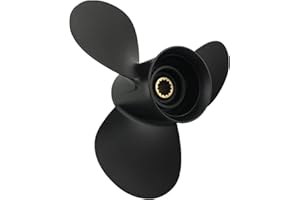 CAPTAIN MARINE La hélice fuera de borda de aluminio del capitán cabía los motores 25-70HP 13 dientes de Mercury Spline RH