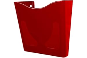 Deflecto 6-Pack Red A4 Wall Mounted Document Holders – Portrait Sign, Leaflet & Menu Display