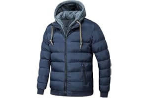 TONY BACKER Giubbotto Jacket Giacca Uomo Invernale con Cappuccio, Giubbino Giacchetto Uomo Giubbini Giubbotti Invernali Caldo Antivento