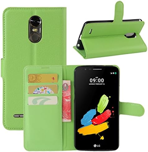 HualuBro LG Stylus 3 Case, LG Stylo 3 Case, Premium PU Leather Wallet Flip Phone Protective Case Cover with Card Slots for LG Stylus 3 / LG Stylo 3 2017 Smartphone (Green)