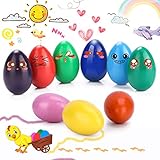 【9 crayones de huevo】Nuestros crayones con empuñadura de palma tienen un cómodo diseño de barril redondo, por lo que es muy fácil de agarrar incluso con manos pequeñas y puede dejar sus primeras marcas fácilmente.