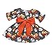 Produktbild Riou Kinder Langarm Halloween Kostüm Top Set Baby Kleidung Set Kleinkind Infant Baby Mädchen Kürbis Geist Print Kleider Halloween Kostüm Outfits (Schwarz, 100)