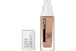 Maybelline New York - Fond de Teint Liquide Longue Tenue, Sans Transfert, Haute Couvrance - Superstay Active Wear 30h - Teinte : Beige Nude (21) - Contenance : 30 ml