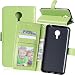 Produktbild Nancen Meizu MX5 / M575M (5.5 Zoll) Lederhülle Neu Style Acht Farbe Weich PU Flip Case Ledertasche / Schutz Etui, Einfach Vintage Kollektion Karten Slot Foto Wallet Hülle Handy Tasche Zubehör