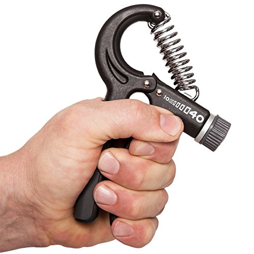 C.P. Sports Premium Fingertrainer – Federgriffhantel 10-40 kg verstellbar, Unterarmtrainer, Handtrainer - 4