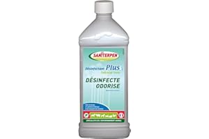 SANITERPEN - Désinfectant Plus Fraîcheur Verte - Désinfectant Parfumé de Surfaces Spécial Lieu de Vie des Animaux et Usage Domestique - Bactéricide - Fabrication Française - Flacon 1 L