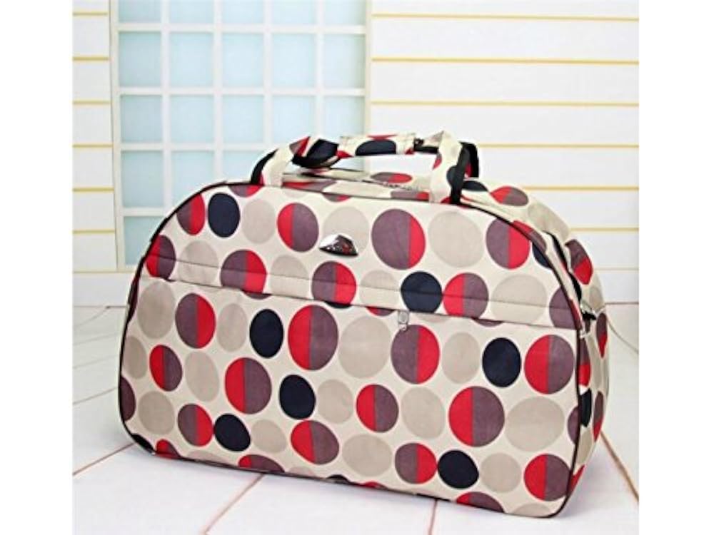 HBNGVF Einfach Wasserdichte Große Kapazität Turnbeutel Sport Holdall Reise Weekender Seesack (Multicolor Kreise)