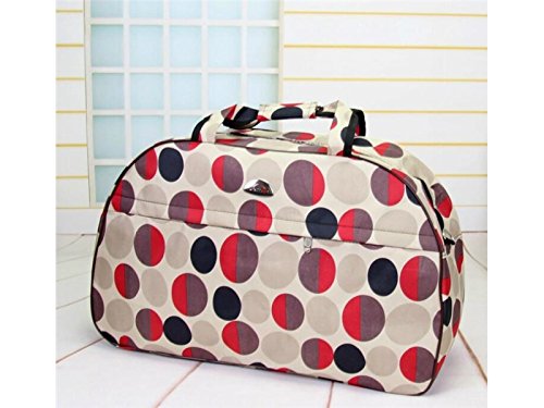 HBNGVF Einfach Wasserdichte Große Kapazität Turnbeutel Sport Holdall Reise Weekender Seesack (Multicolor Kreise)