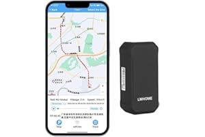 ZYJDGNNY 4G Car GPS Tracker ohne ABO mit Temperatursensor, mehrere Alarme, kostenlose Apps - GPS-Tracking-Gerät für Fahrzeuge, Kinder und Fahrräder - wasserdicht und einfach zu bedienen