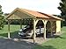 Produktbild Carport Satteldach ZANDVOORT 350x800cm + Geräteraum Satteldachcarport