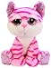 Suki Gifts Lil Peepers Fun Tiara Pink Cat Plush Toy with Pink Sparkle Accents (Medium, Pink/White)