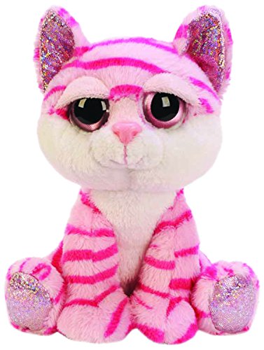 Suki Gifts Lil Peepers Fun Tiara Pink Cat Plush Toy with Pink Sparkle Accents (Medium, Pink/White)