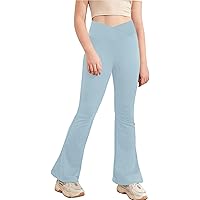 Jimonda 3er Pack Leggings Mädchen - Schlaghose Sportsleggins Weich Elastisch