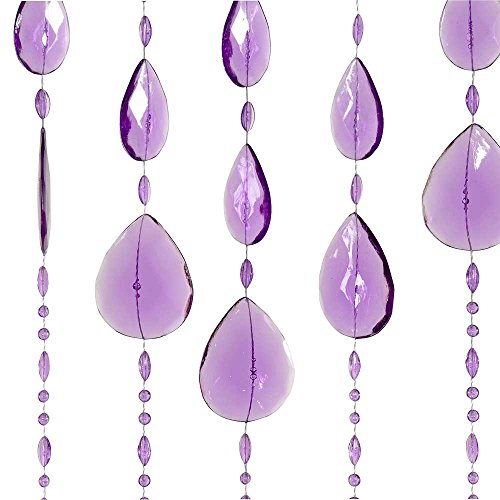 HAB & GUT (DV0333) Türvorhang Form: KLUNKER, Farbe: VIOLETT, Material: Kunststoff, Größe: 90 x 200 cm - 3