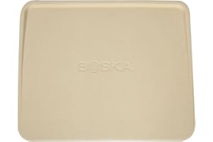 Boska Pietra Pizza Deluxe Rettangola/Per il forno/Pizze con la qualità di quelle fatte nel forno di mattoni/Bordo rialzato lussuoso/Cordierite / 32x40 cm